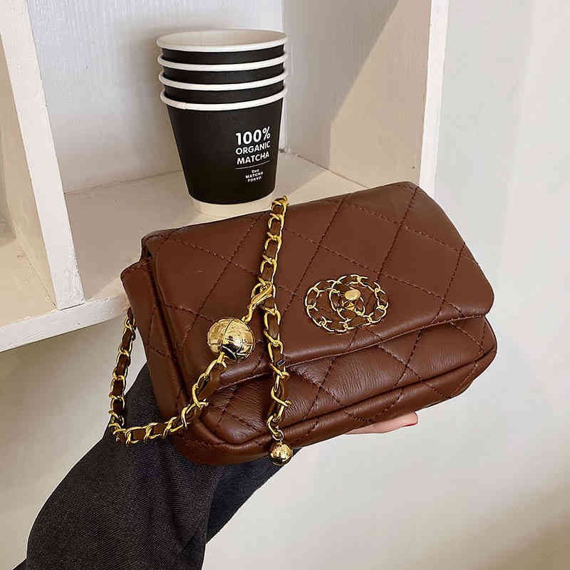 

Designer bag Small Fragrance Texture Small Bag Female 2022 New Spring Armpit Bag Msenger Foreign Style Lingge Single Shoulder Square, Sky blue