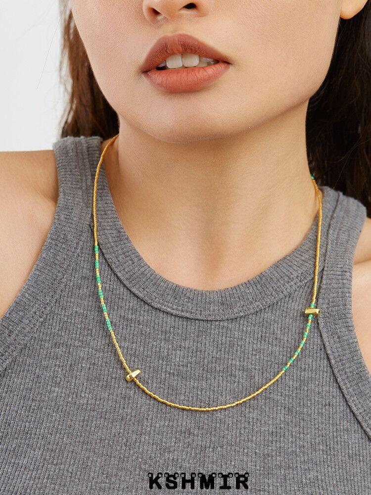 

Pendant Necklaces Original Design Beaded Handcrafted Necklace Contracted High Sense Of Summer Female Neuter Deserve To Act The Role Collocat