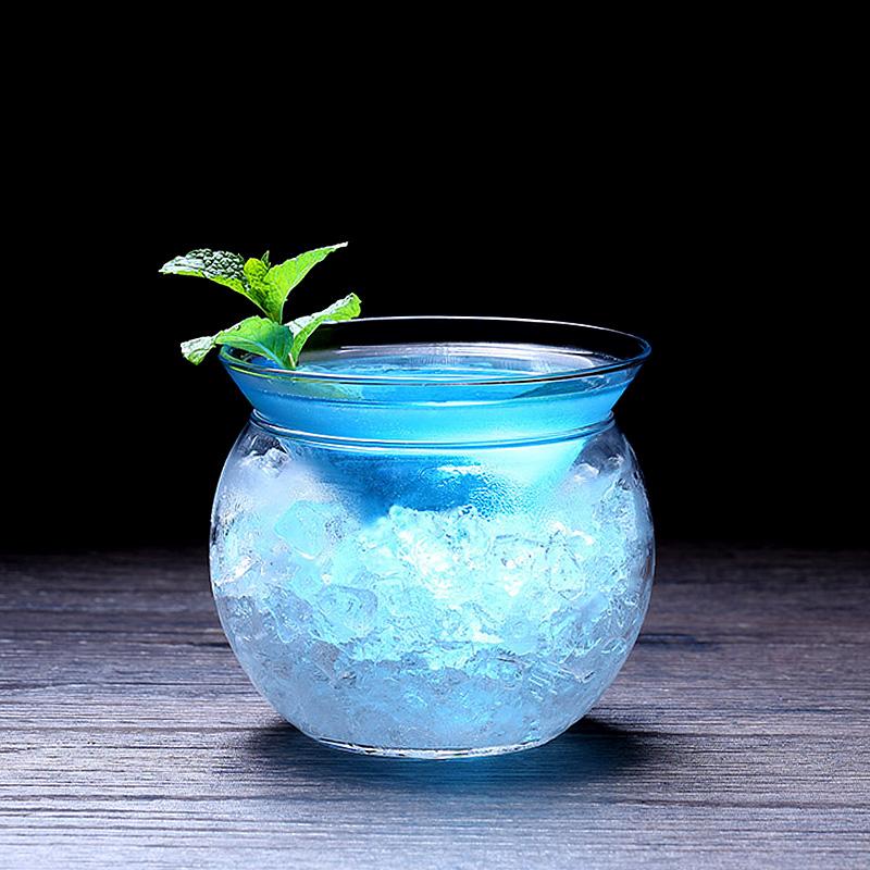 

Wine Glasses Martini Glass Molecular Cocktail Triangle With Base Iced Creative Round Ball