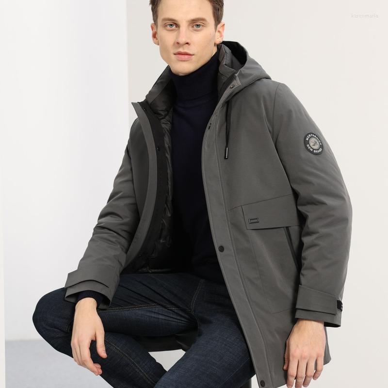 

Men's Down & Parkas The Jacket Mid-length Hooded Liner Can Be Detachable One Coat And Three Wear Tops Kare22