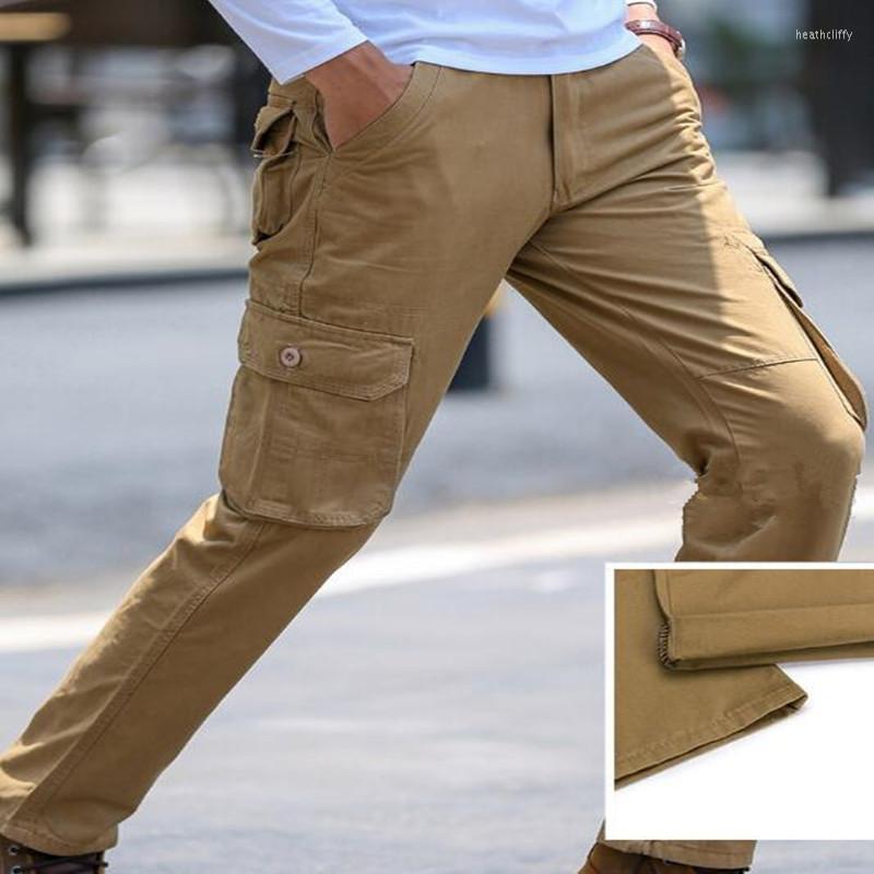 

Men's Pants Men's Cargo Mens Casual Multi Pockets Military Tactical Men Outwear Straight Slacks Long Trousers ClothingMen's Heat22, Black