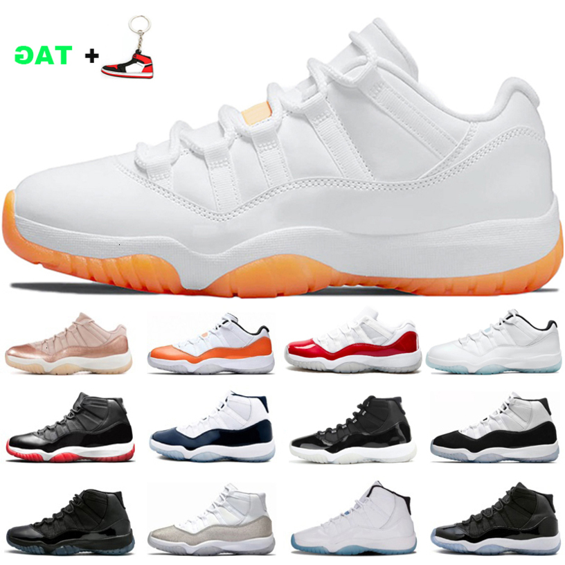 

Discount Jumpman Basketball Shoes Men Women 11s Bright Citrus Legend Blue Low Concord 45 Grey Suede Mens Trainer Sports Sneakers Us 5.5-13 Zapatos, #19 bright citrus