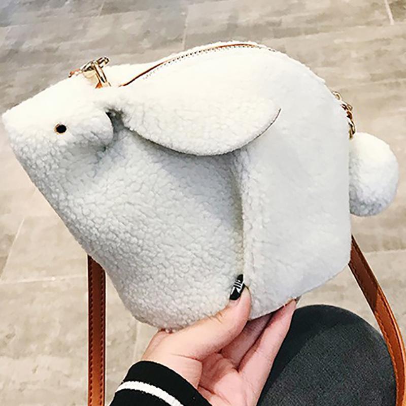 

Evening Bags Lambswool Crossbody For Women Ladies Luxury Designer Cute Shoulder Bag Female Cartoon Animal Clutches High QualityEvening Eveni, 50 pcs choose this
