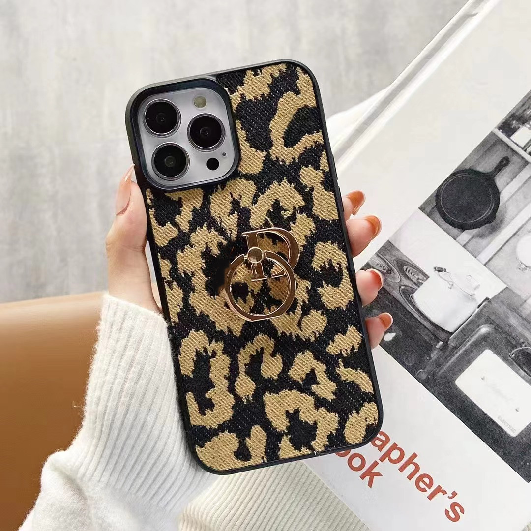 

Luxurys Designers Hand Ring Holder Phone Cases For iphone 13 Pro Broider Style Cloth With Brand Animal Dermatoglyph 12 ProMax 11 XS XSmax xr7p 8plus Girls Women
