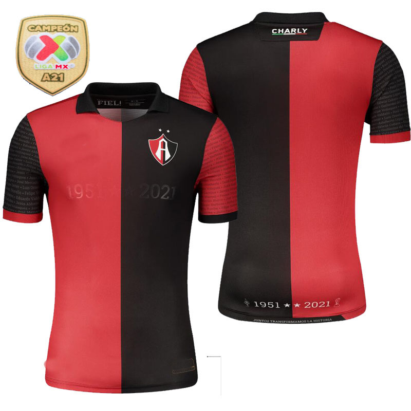 

liga mx 22 23 Atlas FC soccer jersey Commorative Kit home 2022 2023 winning special edition Julián Quiñones Jeremy Márquez Gonzalo Maroni football shirts, Third kids