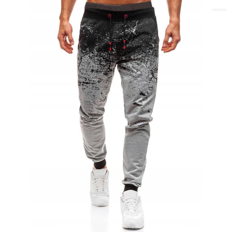 

Men's Pants Tech Men Casual Jogger Men's Pocket Print Trousers Inkjet Drawstring Slim PantsMen's Naom22, Grey
