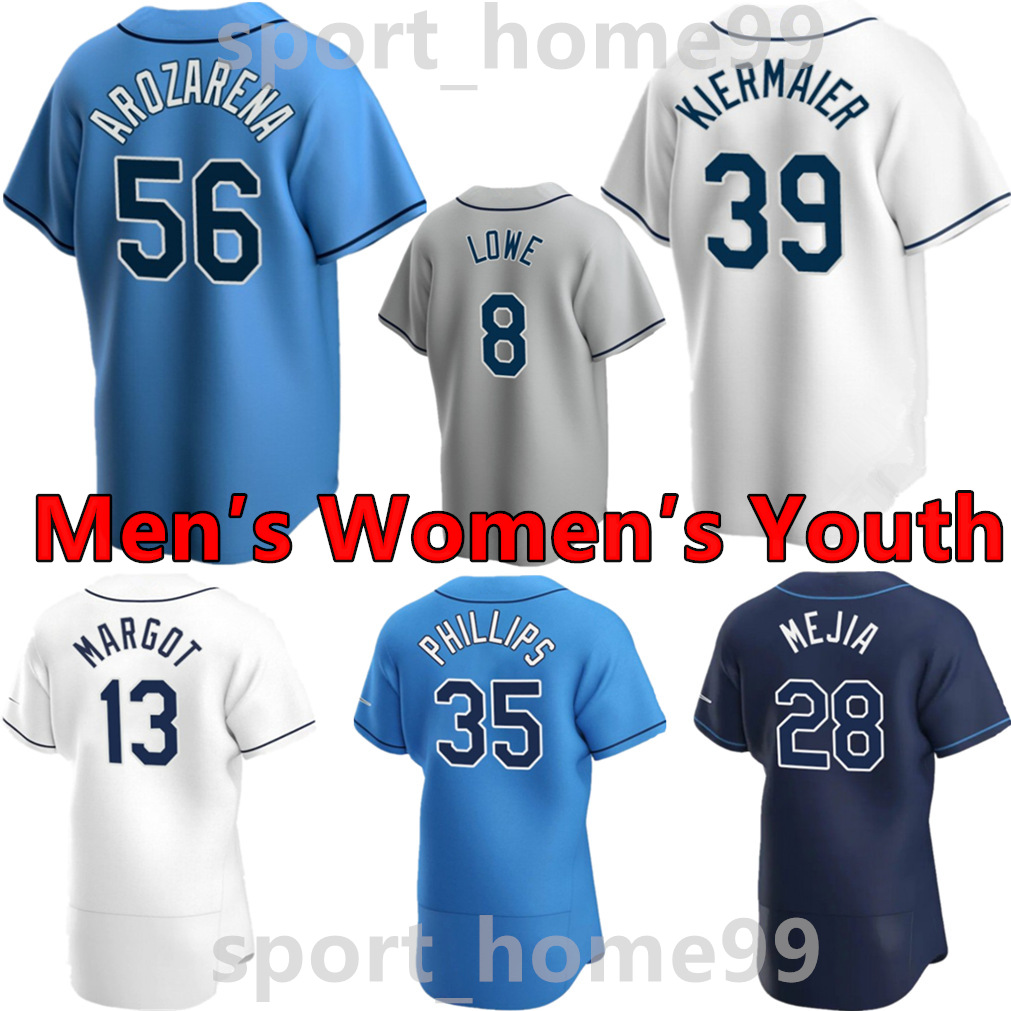 

21/22 Top New Tampa Bay 5 Wander Franco Jersey 39 Kevin Kiermaier 56 Randy Arozarena 8 Brandon Lowe 6 Taylor Walls 35 Phillips Custom Ray Men Women Youth Baseball Jerseys, Colour 2