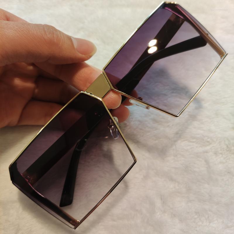 

Sunglasses Fashion Vintage Square Colorful Women Brand Designer Mirror Sun Glasses Female Gradient Shades Oculos De SolSunglasses
