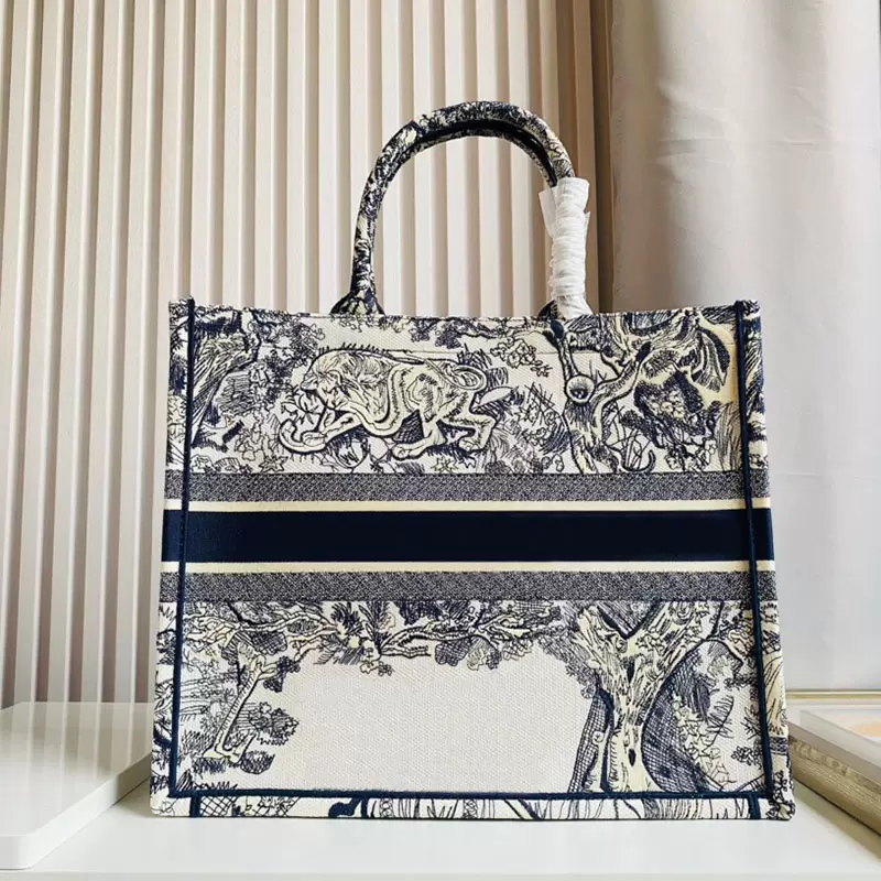 

Designer Bags Canvas Shopping Handbag Classic Shoulder women Luxurys Designers Embroidered Fashion Large Capacity Original Box big size 41/36cm, 11
