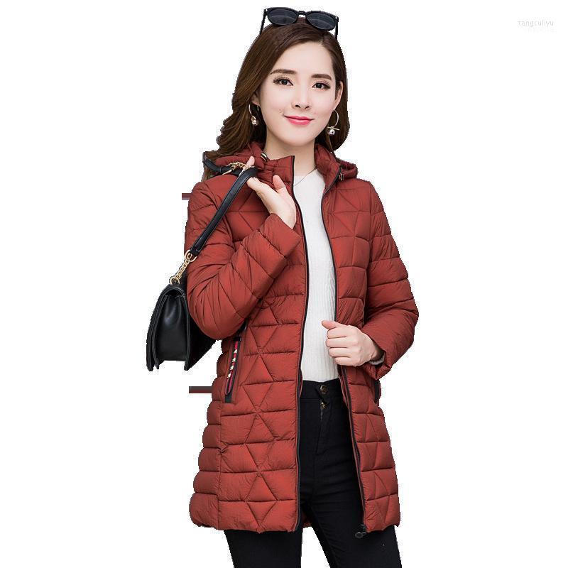 

Women's Down & Parkas 2022 Arrival Women Winter Jacket Cotton Padded Long Hooded Warm Outwear Female Coat Parka Slim Casaco Feminina MF034, Green