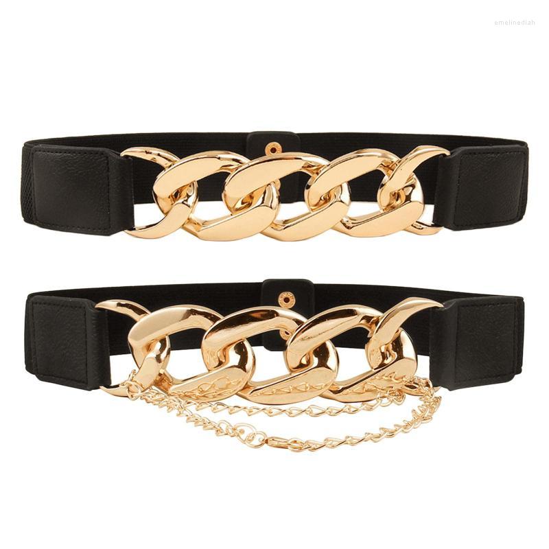 

Belts Elastic Waist Belt Elasticated Strap PU Casual Stretch Skinny For Travel Pants Jeans GiftBelts, Gold