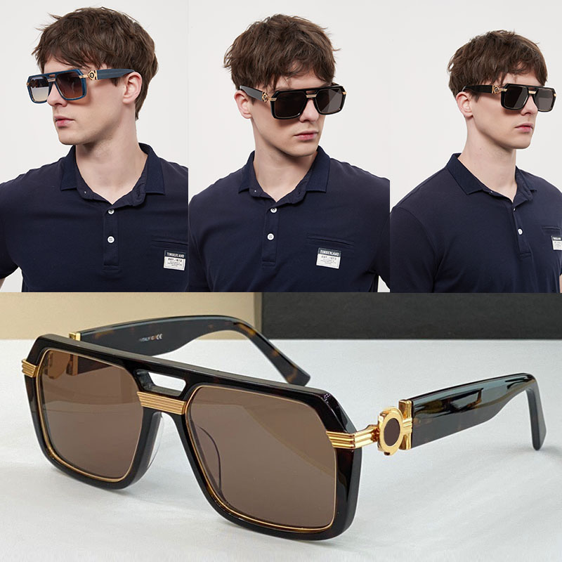 

Marble material Sunglasses Summer sports Exquisite head pattern Style Eyeglasses flying designer Men Women 4399 Retro double bridge Square Big Frame Sun glasses