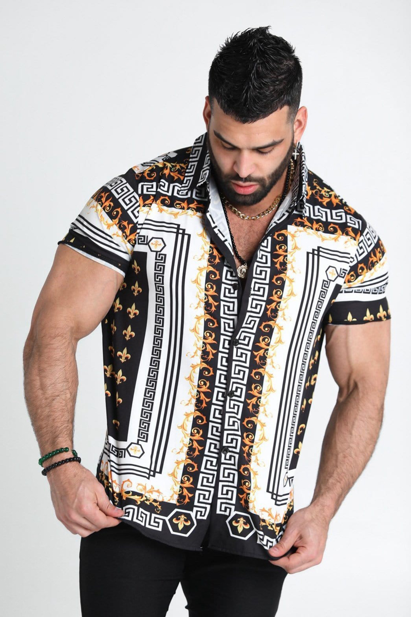 On Sale Summer Style Men's Blouse Shirts for Men Blouse Printed Designer Shirt Plus Size Beach Mens Clothing Top Blouses Blusa Business Loos