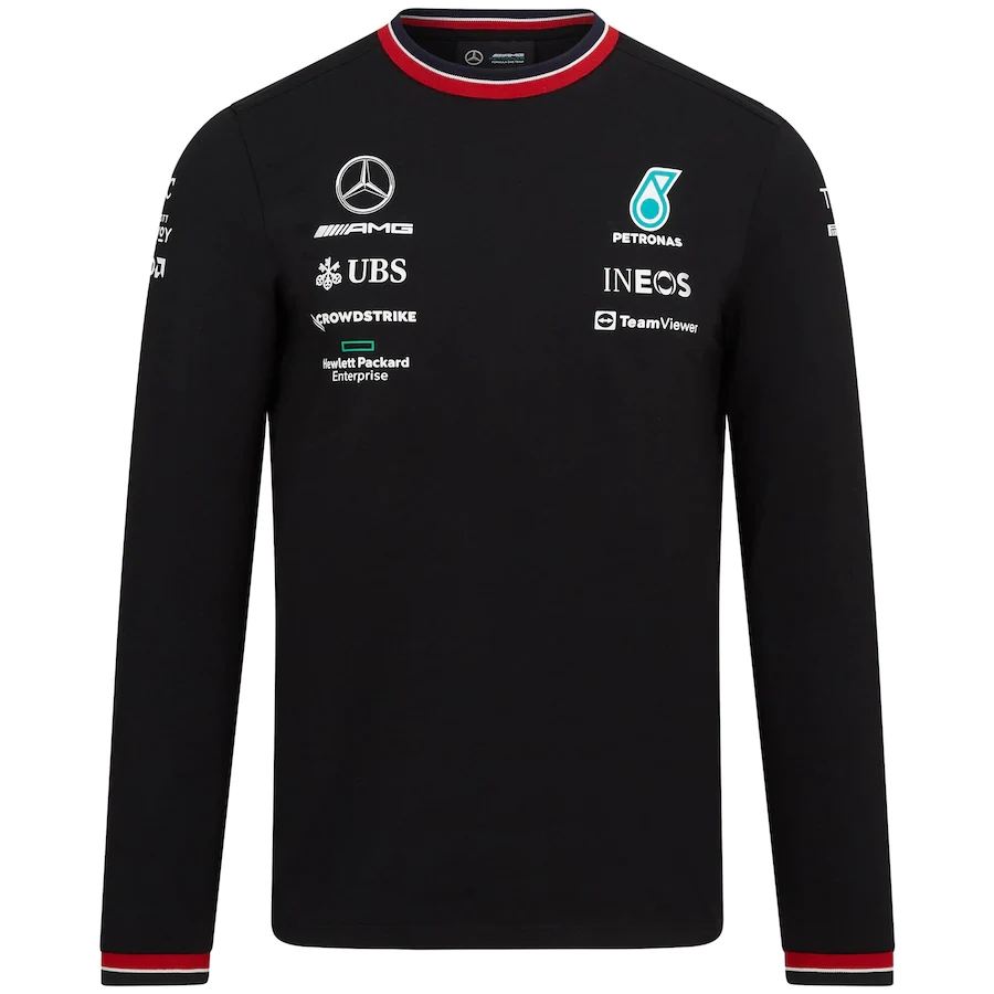 

Petronas Sweatshirts Mercedes Amg F1 Formula One Racing Mens Women Casual Long sleeve Hoodie Benz Lewis Hamilton Team Work Clothes Sweatshirt, Black