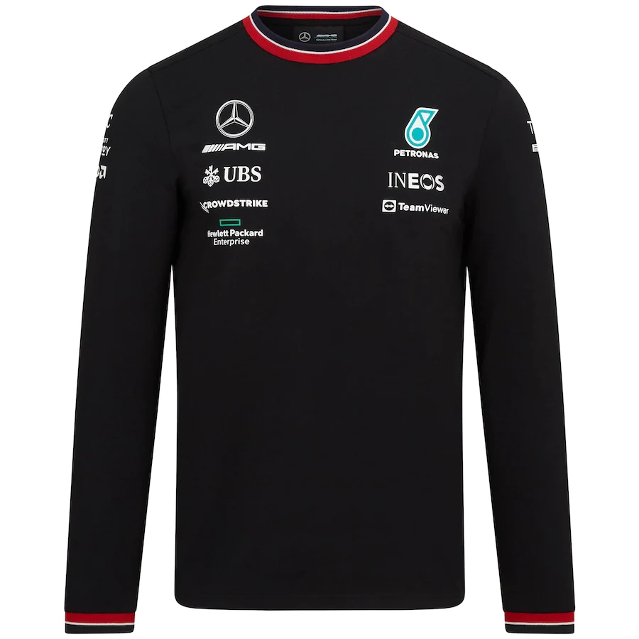 

Petronas Sweatshirts Mercedes Amg F1 Formula One Racing Mens Women Casual Long sleeve Hoodie Benz Lewis Hamilton Team Work Clothes Sweatshirt, Black