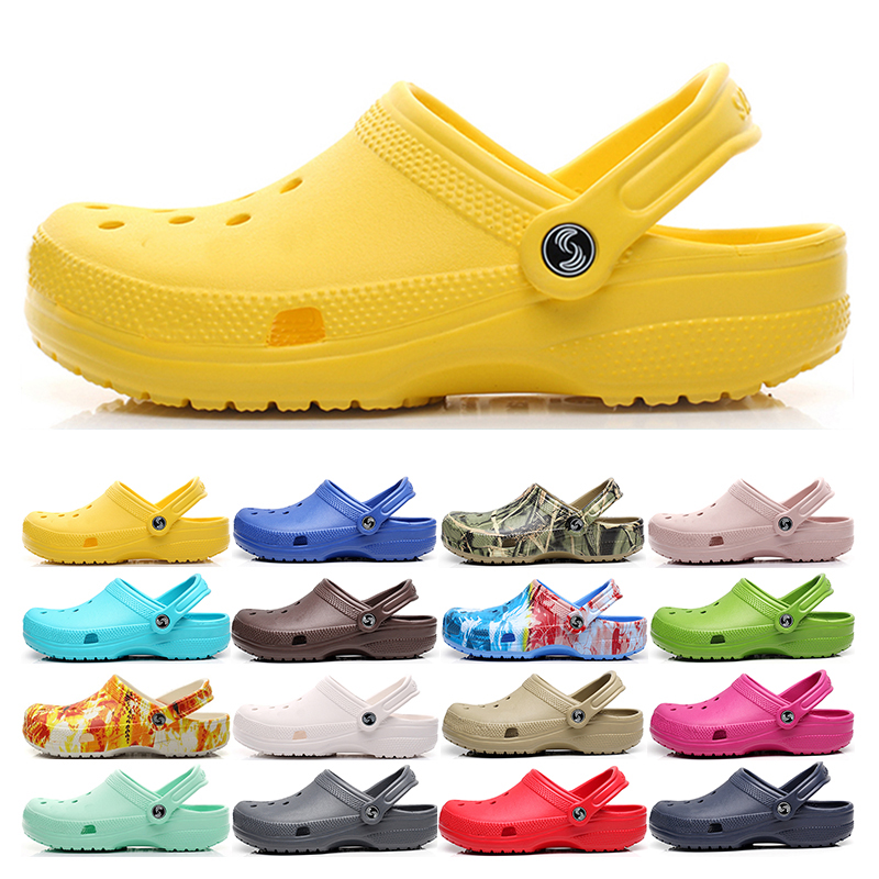 

Slippers Classic Clogs Sandals Slip On black white red bule Casual Beach Waterproof Shoes slides men Nursing Hospital Women Work Medical, 17