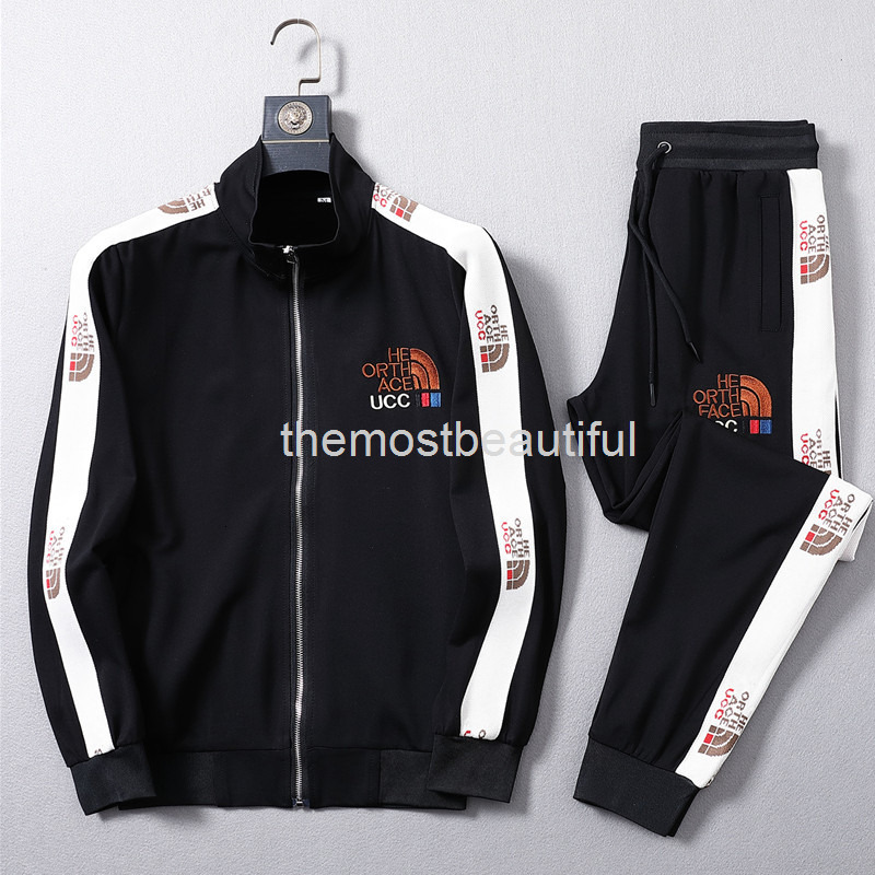 

Men's Tracksuits Zhudi cotton casual sportswear set men's fashion two-piece large size, 2# packing bag