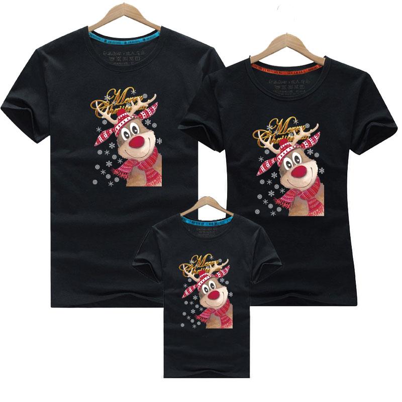 

Family Matching Outfits Christmas Clothes 10 Colors Short Sleeve T-Shirts Tops For Fashion Casual GiftFamily, B08 orange