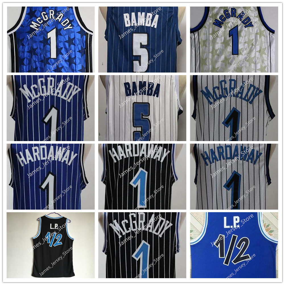 

Basketball Mohamed Bamba Jersey Tracy McGrady Penny Hardaway LP Anfernee Vintage Stitched Black Blue White Breathable Sports 2022 NCAA College, 10