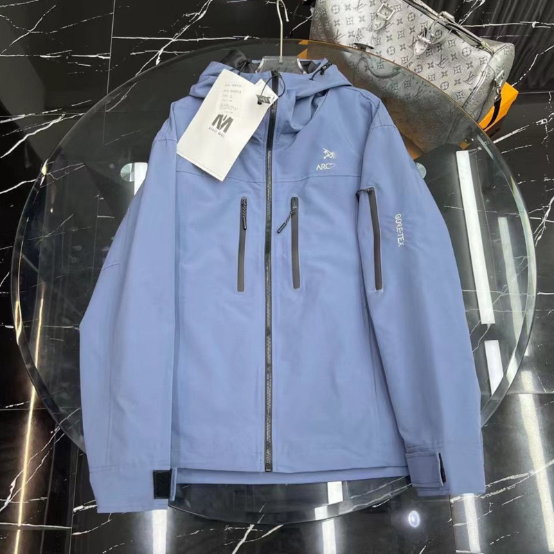 

ARC Jacket Mens Designer Hoodie Tech Soft Shell Waterproof Zipper Jackets High Quality Thermal Coat Outdoor Sports Coats Men Workwear HB66, Black