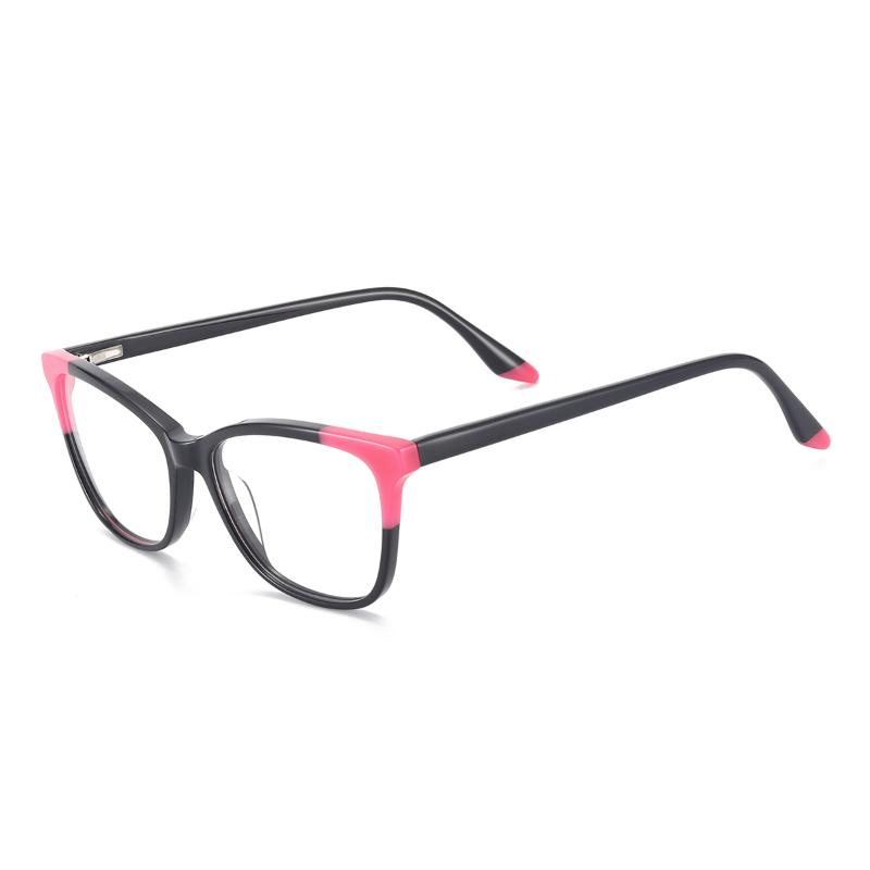 

Fashion Sunglasses Frames Small Acetate Full Rim Square Colourful Optical Frame With Spring Hinge For Rx Myopia Reading Multifocal Lenses