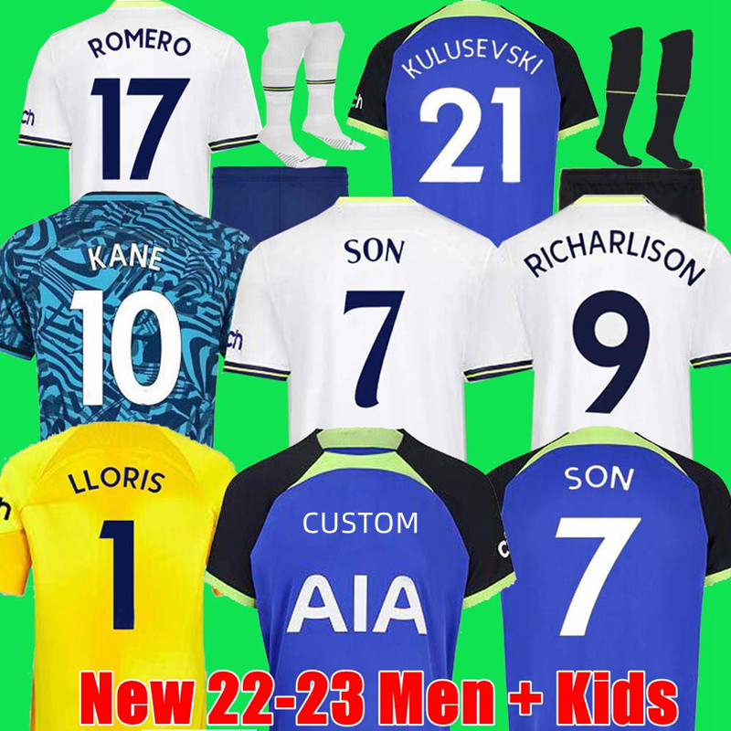 

22 23 KANE SON RICHARLISON NDOMBELE Soccer Jerseys Top fans Player version Tottenham DELE jersey Football shirt LO CELSO Morgan BALE LAMEL