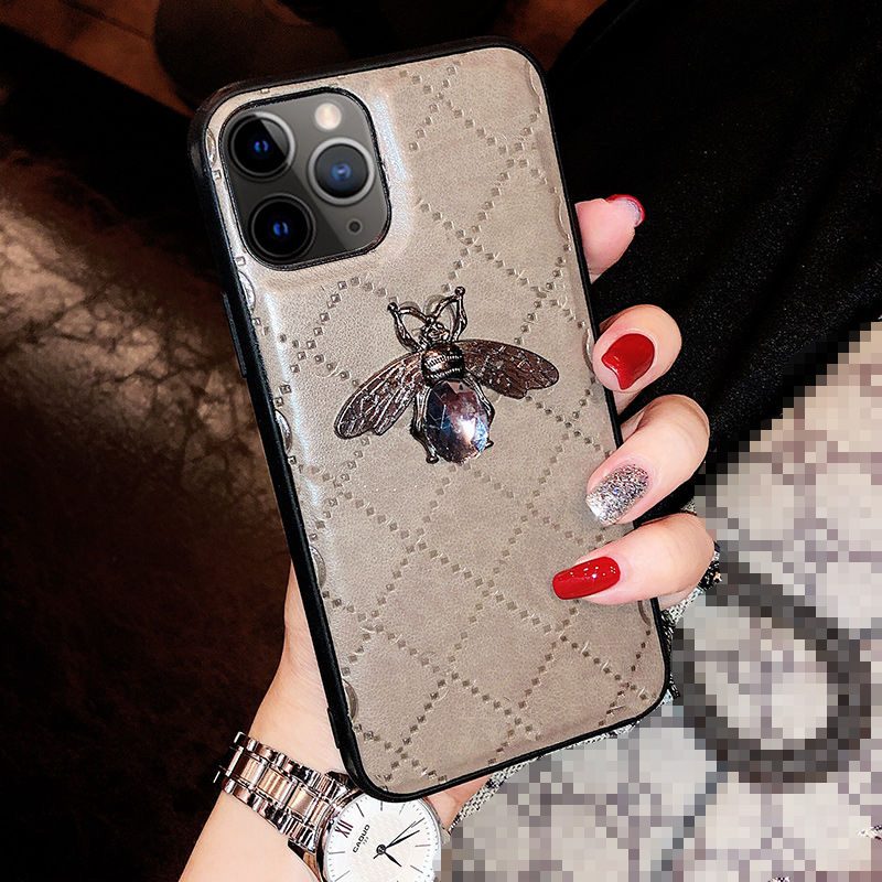 

Luxury Leather Phone Case Designer Iphone 12 Protective Cover Stripe For Iphone 13 11 Promax 6 7 8 Plus X Xr High Quality, Green