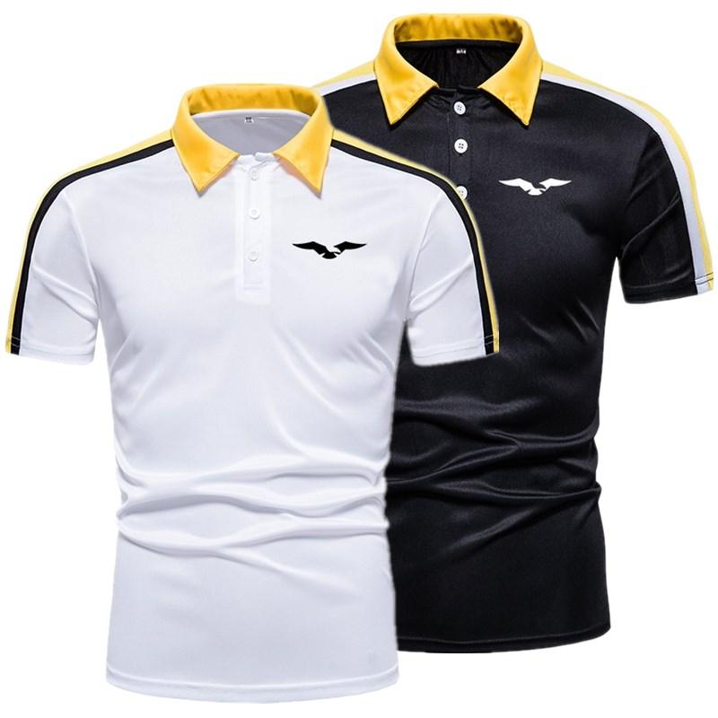 

Men' Polos Fashion Summer Short-sleeved Casual Shirt, Black
