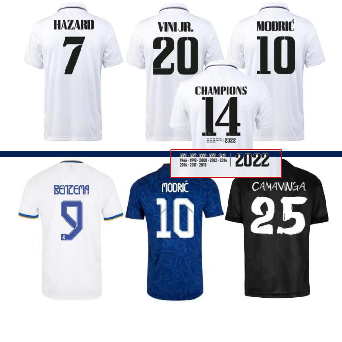 

2023 Soccer jerseys CAMAVINGA home final champions 14 time winners Pellegrini Abraham 2022 ASENSIO MBAPPE MODRIC KROOS BENZEMA football shirt Camisa new jersey, 22-23 home ucl