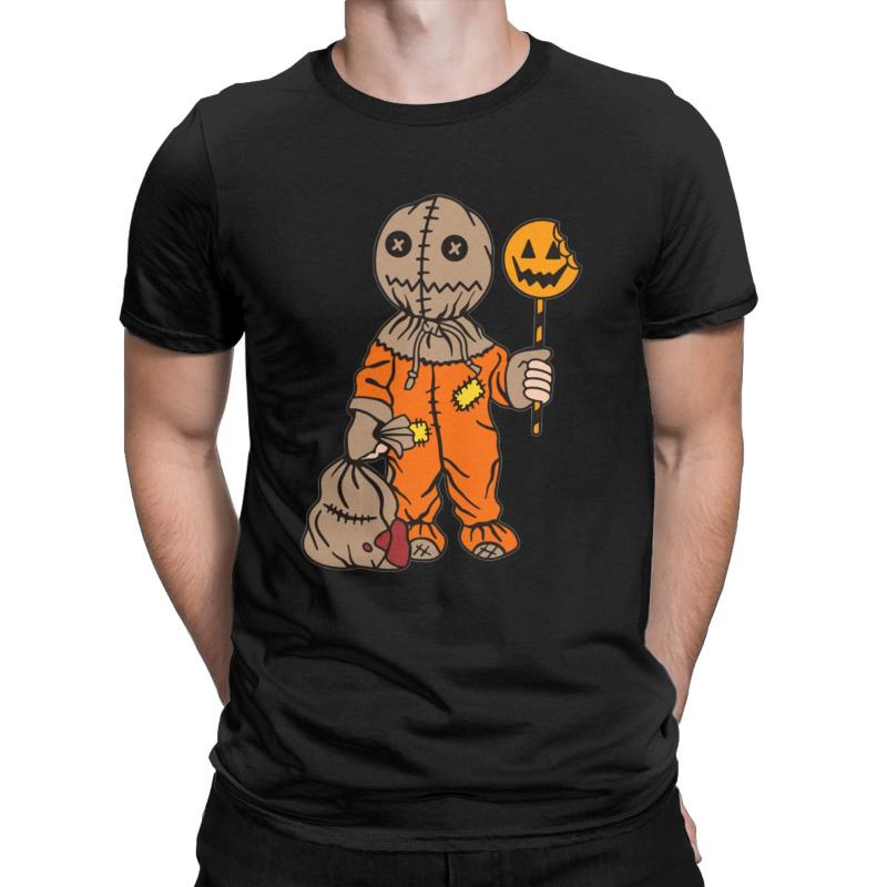 

Men' T Shirts Trick R Treat Sam T-Shirt Men Women Halloween Pumpkin Funny Cotton Tee Shirt O Neck Short Sleeve Gift Idea Clothing, Trick r treat offer