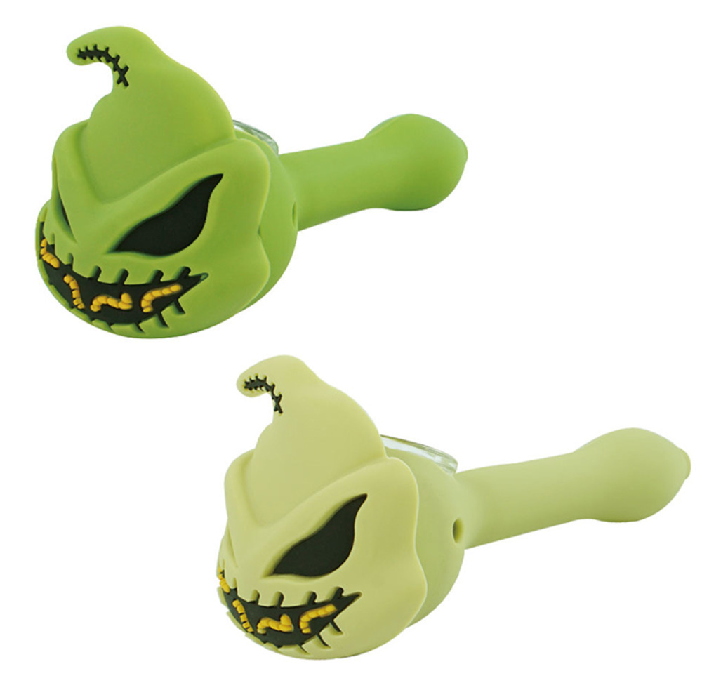 

Christmas limited bucky pipe for smoke wee green small silicone hand pipes smoking