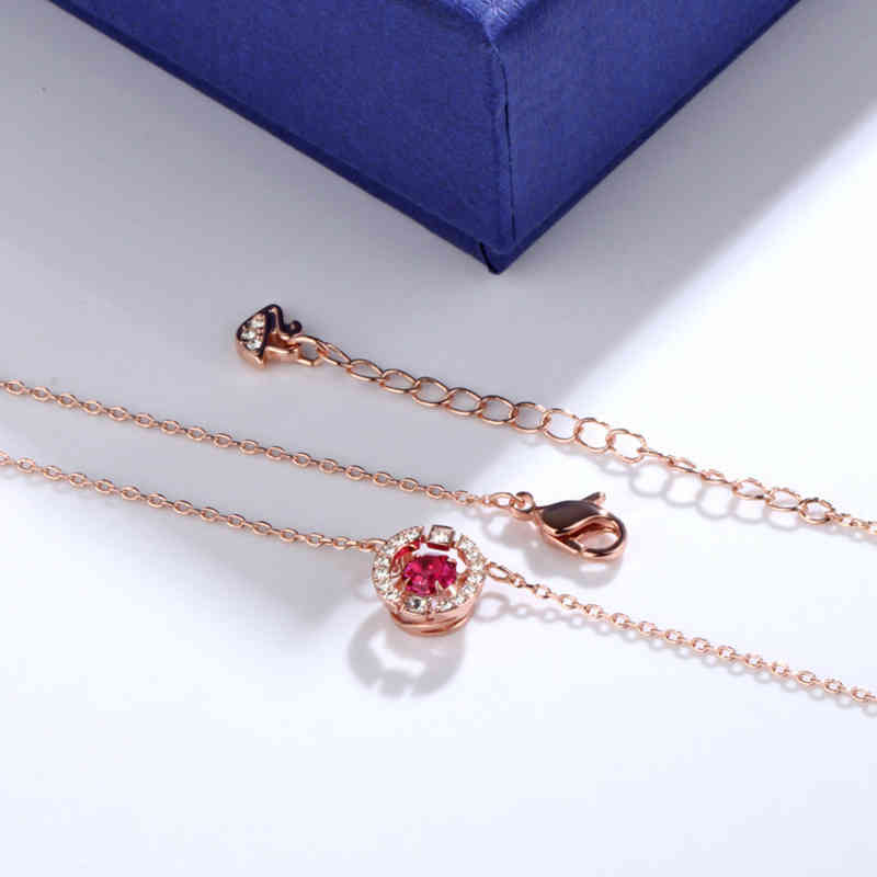 

Designers Crystal Smart Heart Lady Necklace BE445454