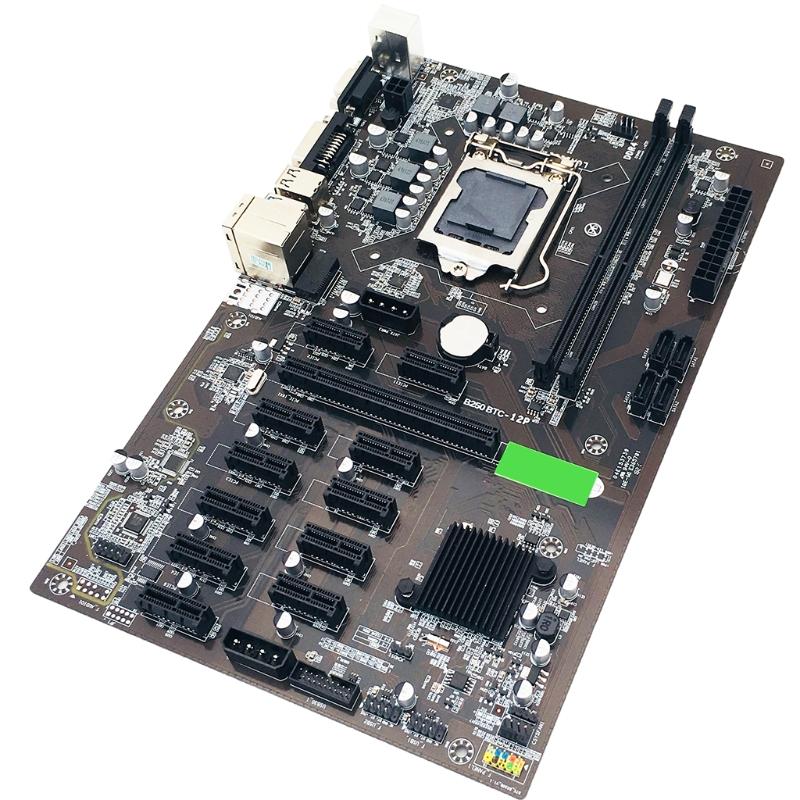 

Motherboards B250 BTC Mining Machine Motherboard 12 PCI-E16X Graph Card SODIMM LGA 1151 DDR4 SATA3.0 Support VGA DVI For Miner Dropship