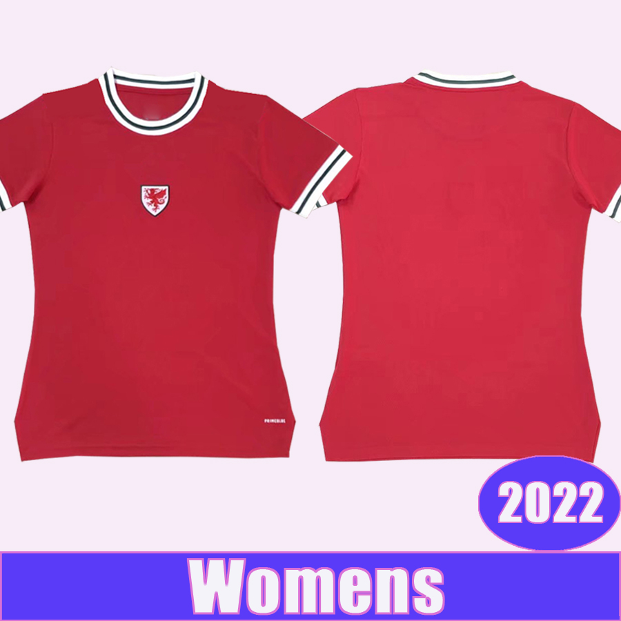 

2022 Wales Womens Soccer Jerseys Women' Soccer Team National Team Home Red Football Shirts Short Sleeve Lady Uniforms, Nv8417 2022 home no patch
