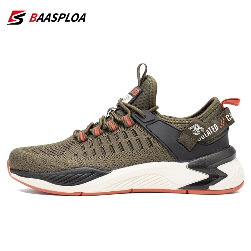 

Baasploa Men Running Shoes Non slip Shock Absorption Sneaker Lightweight Tennis Shoe Waterproof Man Breathable Casual 220812, A01-114102-he