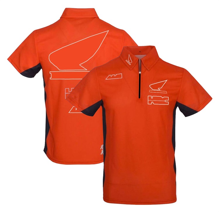 Vêtements de moto tout-terrain d'été T-shirt de sport automobile Team POLO à revers à manches courtes Les vêtements de cyclisme de vélo de montag