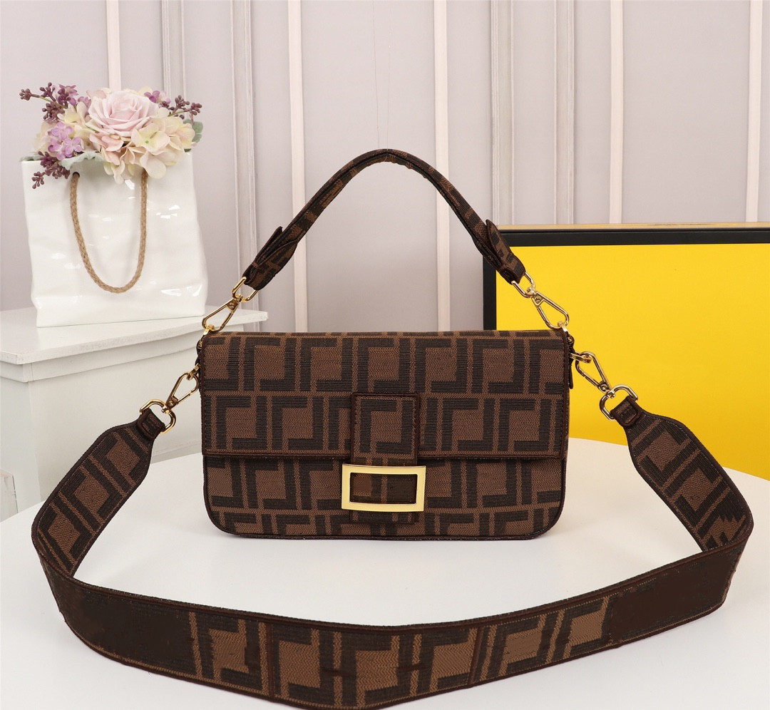 

2022 Shoulder Bag Factory Wholesale New female fashion versatile One Messenger Bag embossed letter soft leather portable small square bags, Brown