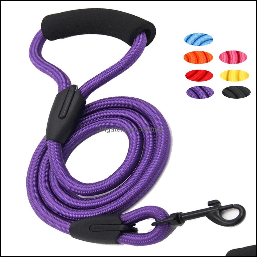 

Dog Leash For Small Large Dogs Leashes Cat Pets Nylon Lead Rope Pet Long Belt Outdoor Walking Training Drop Delivery 2021 Collars Supplies