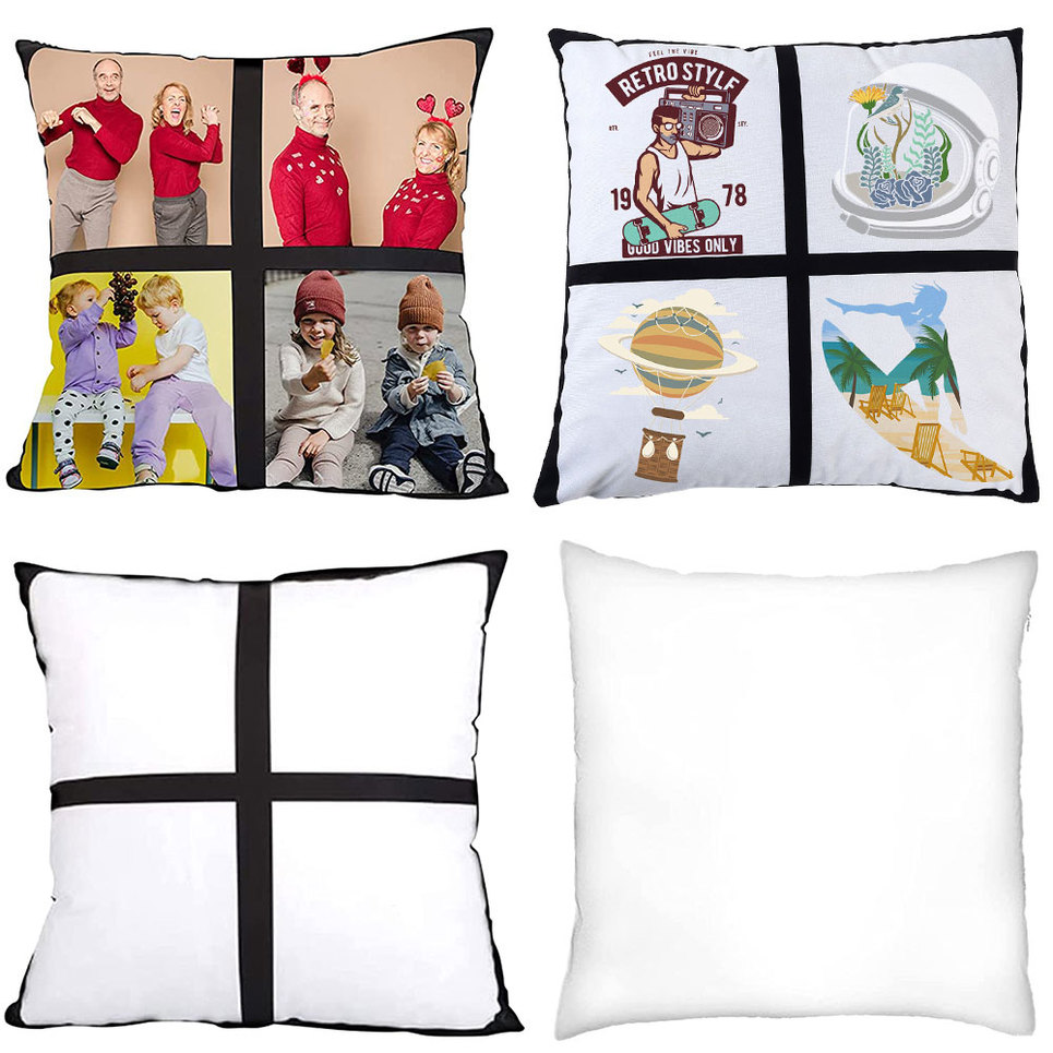 

40 40cm Blank Sublimation Pillowcase Short Plush Panel Pillow Case Covers Blanks For Home Decor sxmy25, 40*40cm