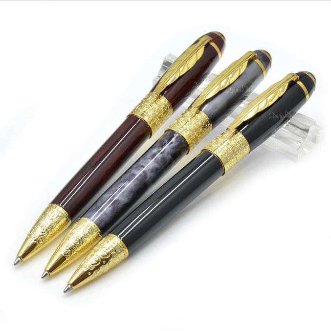 

Promotion Pen Great Writer Daniel Defoe Special Edition M Ballpoint Pens Luxury Writing Smooth Business Office School Stationery, Golden
