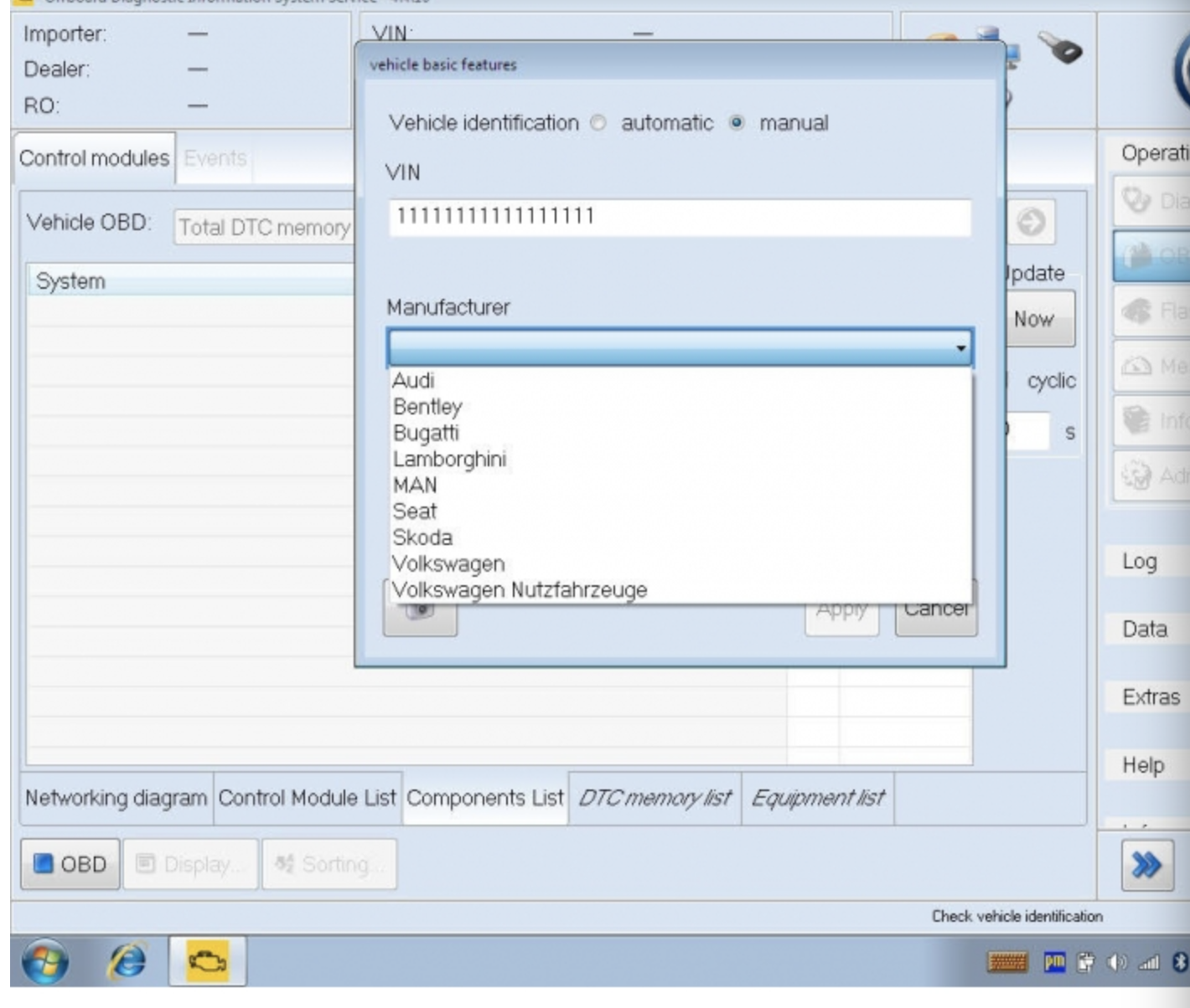 

ODIS service 9.1 and odis engineering 14.1 for 6154