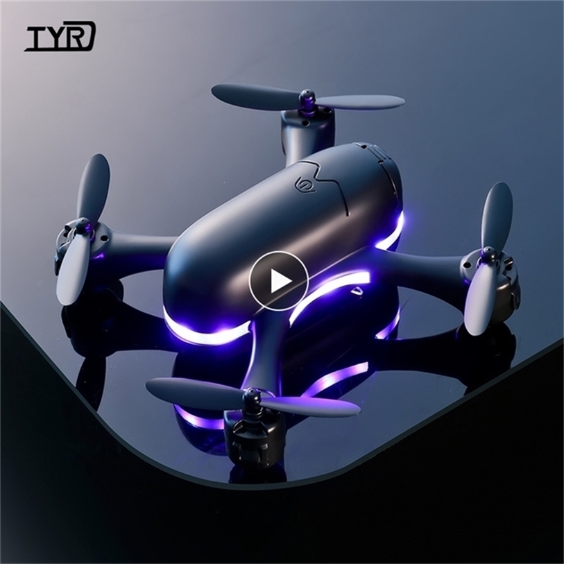 

S88 Mini Drone 4K With LED Lights HD Dual Camera 1080P WiFi FPV RC Helicopter Quadcopter Kids Birthday Christmas Toys Boy Gift 220427, Nocamera-black