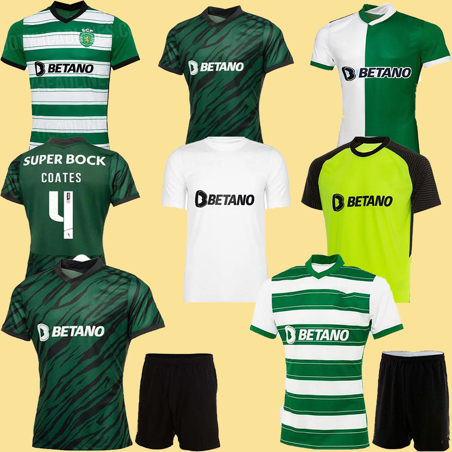 Sportif CP 22/23 Lisboa Soccer Jerseys Lisbon Special Jovane Sarabia Vietto 2021 2022 Sportif Club de Football Shirt Men Kid Kit Maillots de Foot