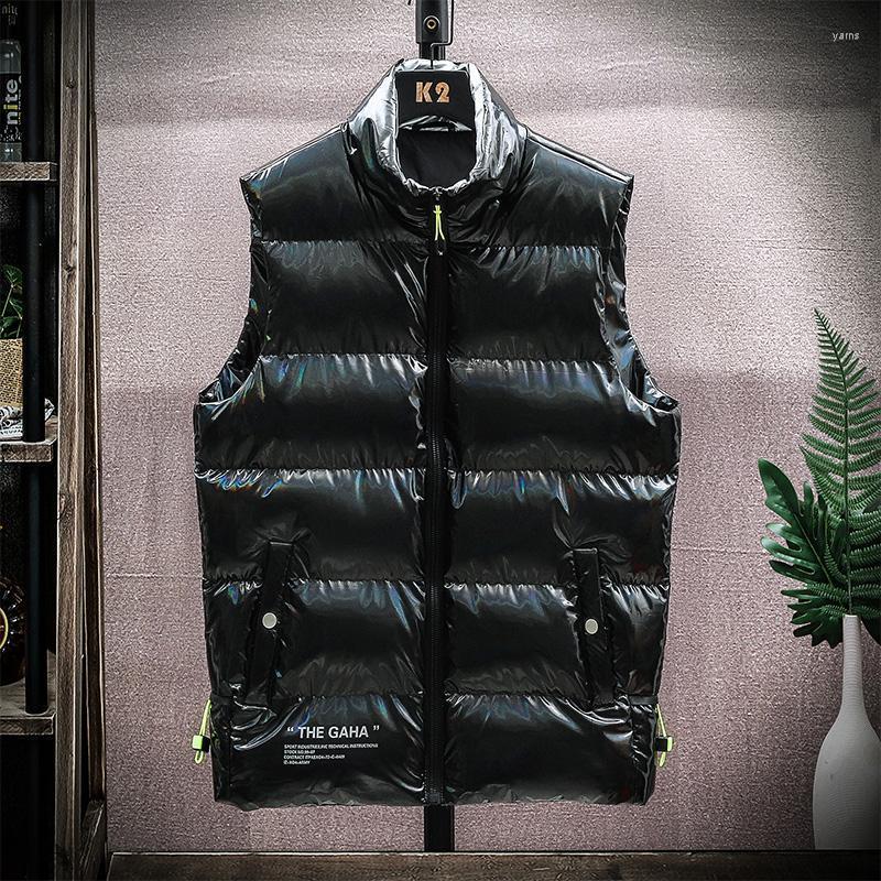 

Style Men's Waistcoat Fashion Brand Personality Trend Loose Collar Spring And Autumn Leisure Black Shoulder Jacket Vests