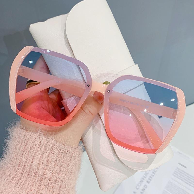 

Sunglasses Fashion Designer Square For Women Men Retro Oversized Frame Ins Trending Ladies Luxury Sun Glasses