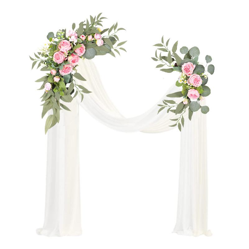 

Decorative Flowers & Wreaths Artificial Eucalyptus Rose Door Lintel Wall Hanging Decoration Garland European Wedding DecorationDecorative, Hq-78-e