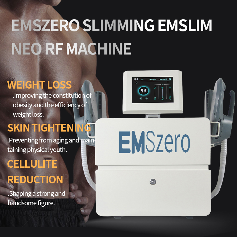 

2022 HIEMT Sculpting EMSlim Neo RF slimming EMS Muscle Stimulator Electromagnetic Fat Burning Body Shaping ABS Toning Beauty Equipment with 4 handles rf