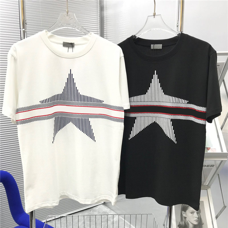 

Summer Mens T-Shirts Fashion Embroidered Letters Casual Loose Breathable T Shirt High Quality Printed Top 2022 Super Fashionable Wear Tees T Shirts, Customize