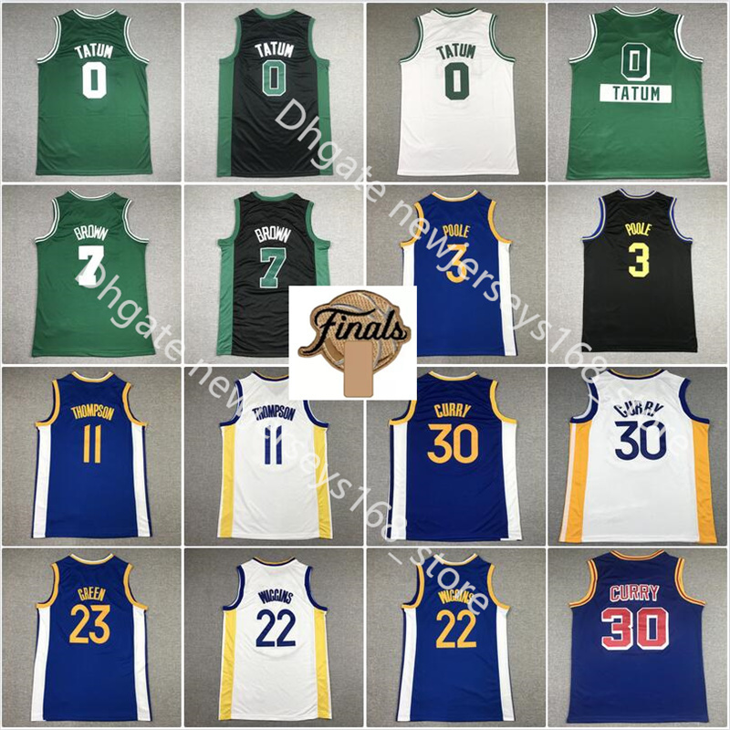 

75th Stitched Golden State''Warriors''30 Stephen 0 Jayson Curry Tatum Basketball Men 7 Jaylen 11 Klay Brown Thompson Stitched''NBA''Jersey, Picture