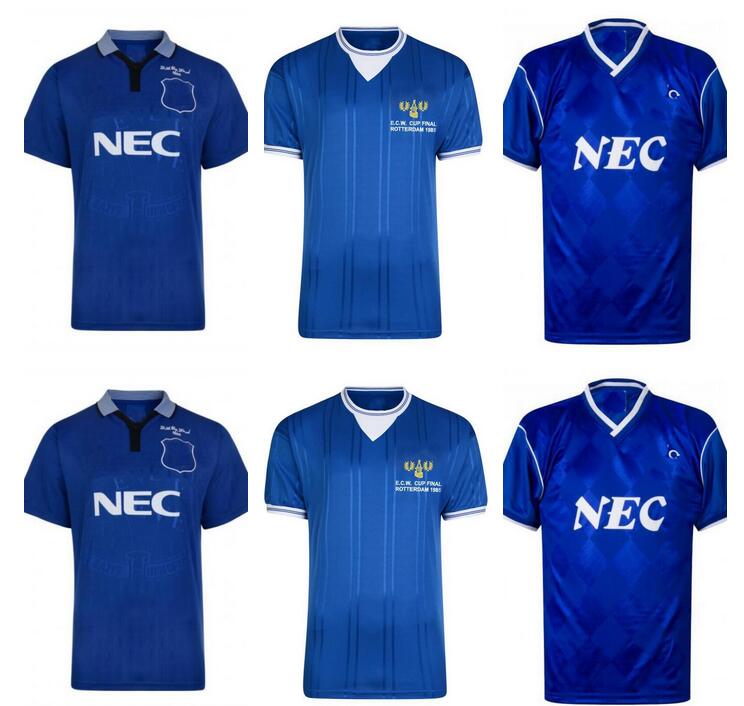 

1985 1995 1996 final Rotterdam FERGUSON retro soccer jerseys 84 85 86 efc ecw cup Ratcliffe Bracewell Reid Gary Lineker Kanchelskis RIDEOUT vintage football shirt